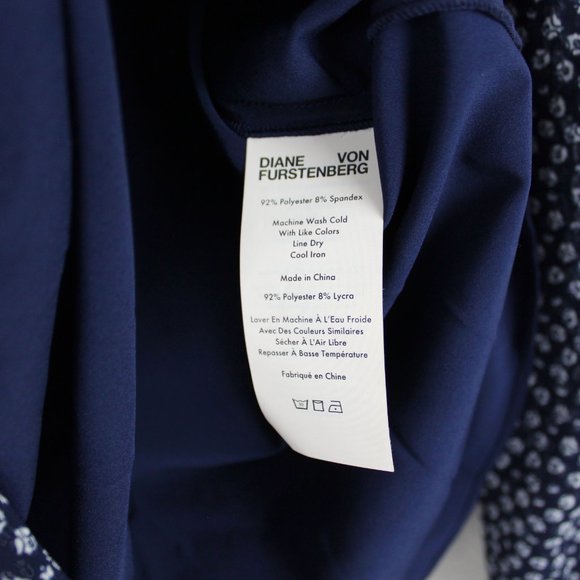 NWT Diane von Furstenberg DVF Floral Tie Shirt Blouse - Office to Weekend - Picture 9 of 10